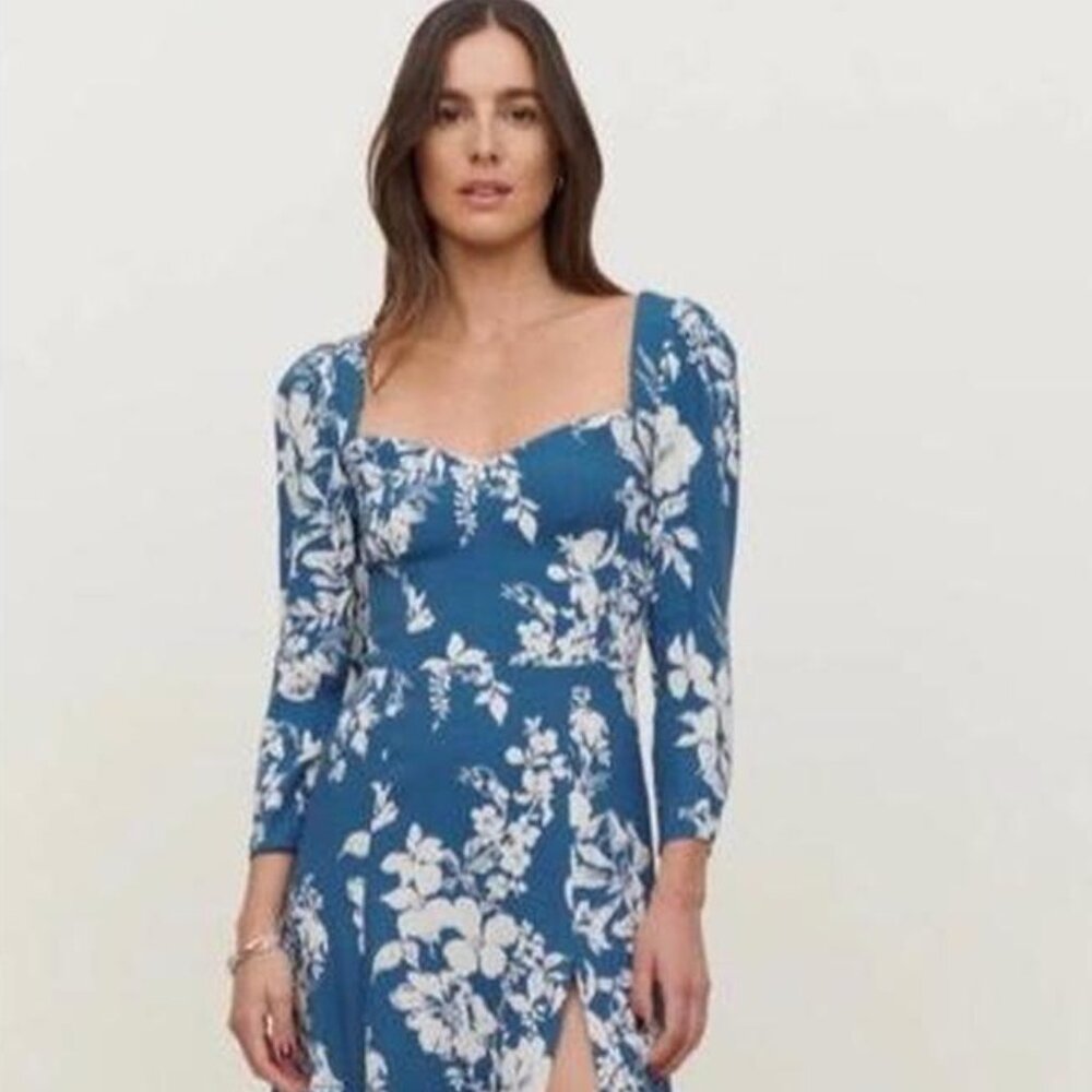 Worn Once - Reformation Mara Dress in Cyanotype size 6